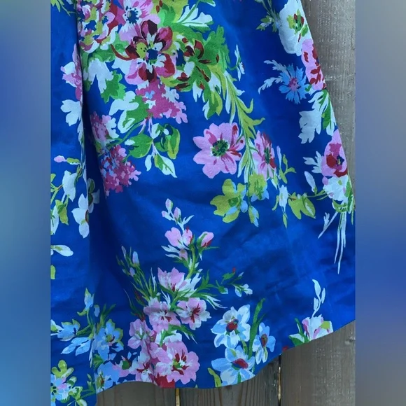 Polo Ralph Lauren Blue Floral prints striped belt dress for Girls - Picture 5 of 9